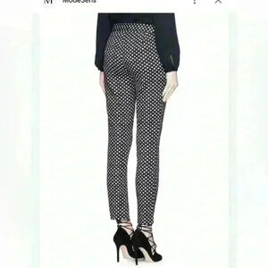 Diane Von Furstenberg‎ genesis polka dot cropped trousers black/white. Sz 8